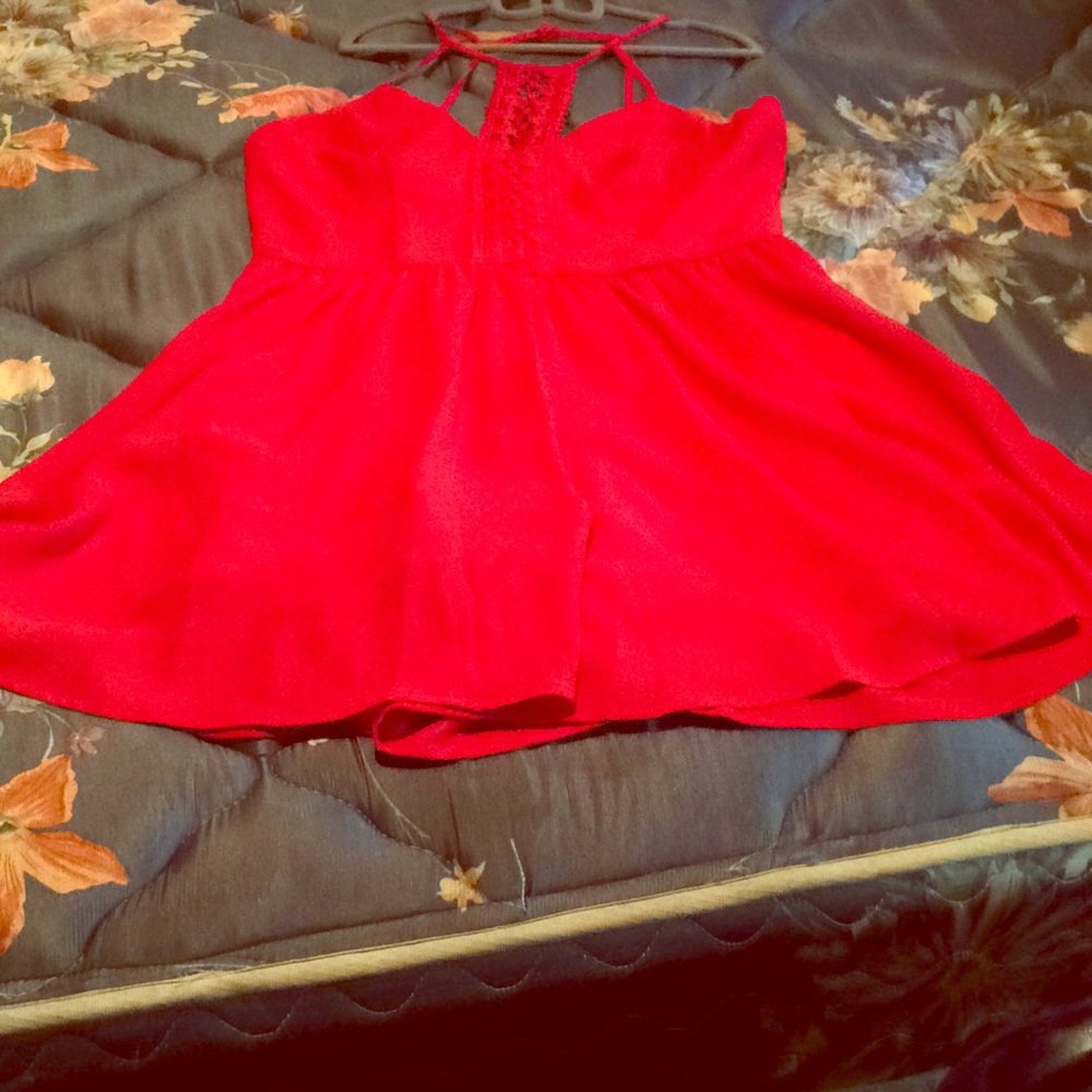 Cute red romper